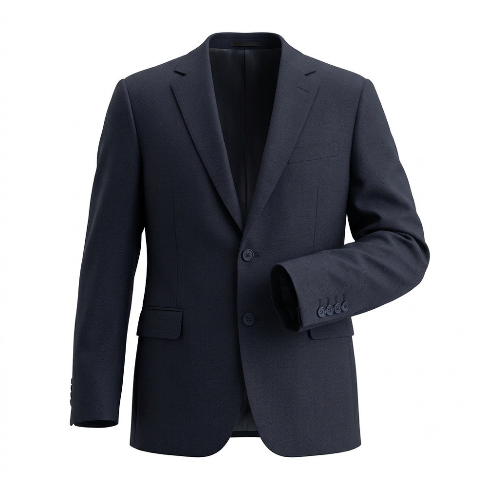 Armani Collezioni Su Misura Mens Navy Blue Super 150s Wool Blazer Jacket 41R
